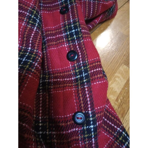 Sag Harbor wool blend sleeveless full button down lined dress women's 12 - Picture 4 of 9